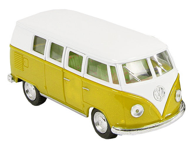 bus Volkswagen Classic 1962 die-cast 1:32 geel
