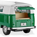 bus Volkswagen Classic 1962 die-cast 1:32 groen