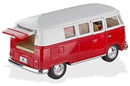 bus Volkswagen Classic 1962 die-cast 1:32 rood