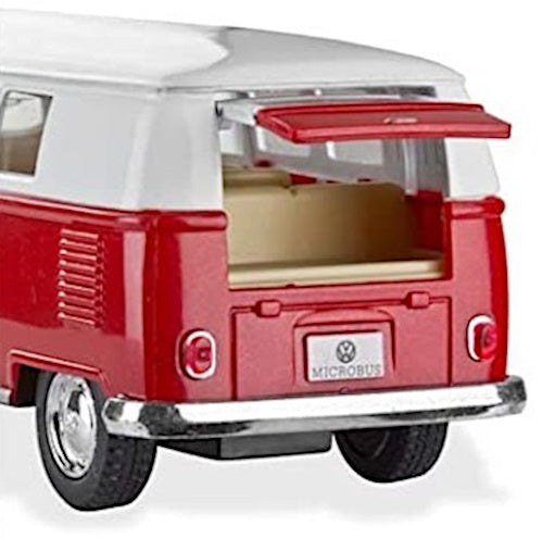 bus Volkswagen Classic 1962 die-cast 1:32 rood
