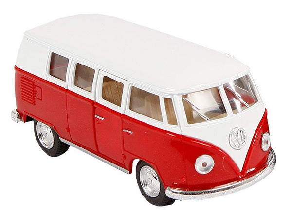 bus Volkswagen Classic 1962 die-cast 1:32 rood
