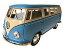 bus Volkswagen T1 1962 pull-back 1:32 staal blauw