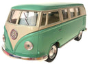 bus Volkswagen T1 1962 pull-back 1:32 staal groen