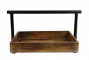 Dienblad Mango Hout met Metalen Greep, 40cm