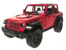 jeep Wrangler jongens pull-back 15 cm staal rood