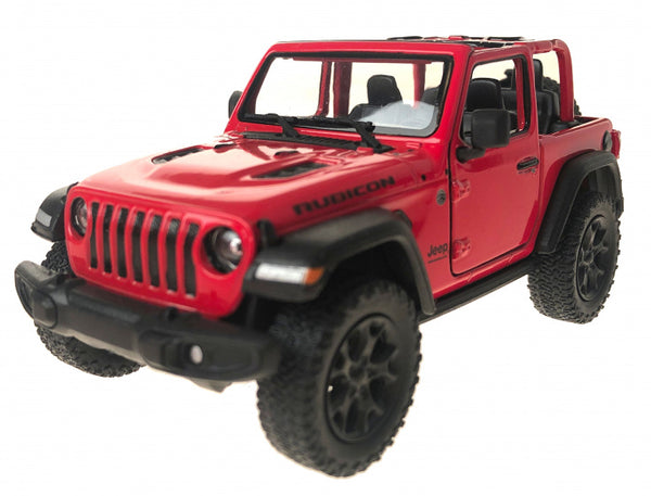 jeep Wrangler jongens pull-back 15 cm staal rood