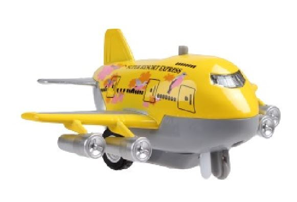 jet-vliegtuig Sonic Jumbo Jet 9 cm die-cast geel