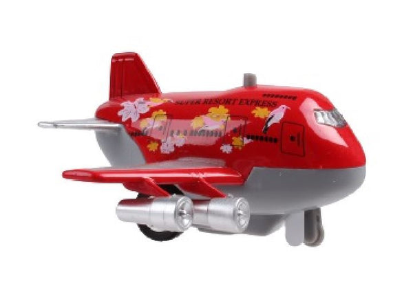 jet-vliegtuig Sonic Jumbo Jet 9 cm die-cast rood