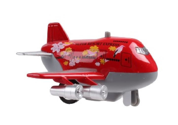 jet-vliegtuig Sonic Jumbo Jet 9 cm die-cast rood