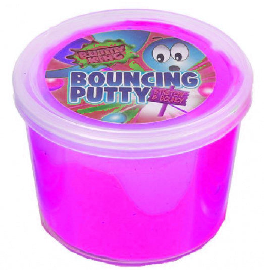 kneeddeeg Bouncy Putty King junior 35 gram roze