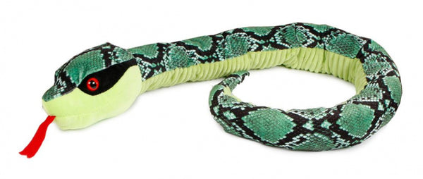 knuffel slang junior 130 cm pluche groen
