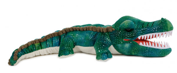 knuffel krokodil junior 45 cm pluche groen