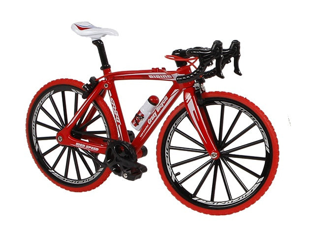 speelset miniatuur racefiets 17 cm rood