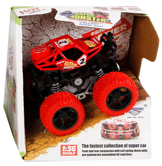 monstertruck Bigfoot junior 9 cm rood