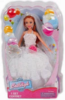 Modepop Prinses Bruid, 29cm