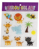 raamstickers jungle 10-delig