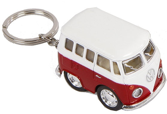 sleutelhanger Volkswagen die-cast 5 cm wit/rood