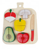 snijset Groente junior hout 22 x 18 cm 12-delig
