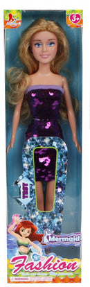 tienerpop Glamour Doll meisjes 29 cm paars