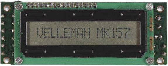berichtendisplay LCD 100 x 38 mm batterij groen