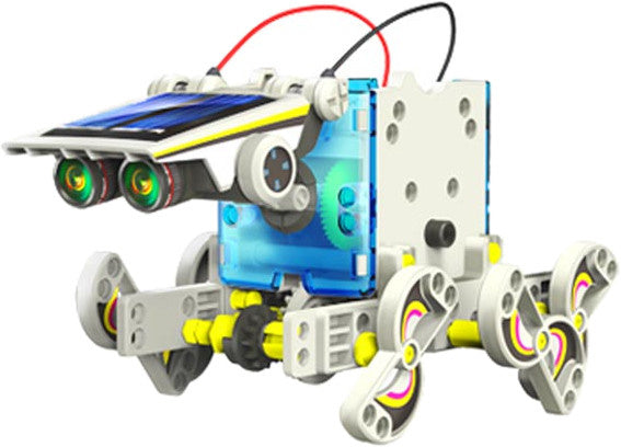 bouwpakket robot KSR13 zonne-energie wit/blauw