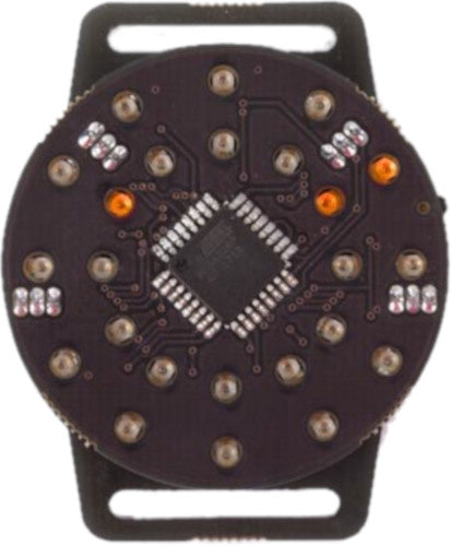 horloge DIY 35 mm batterij staal/synthetisch zwart