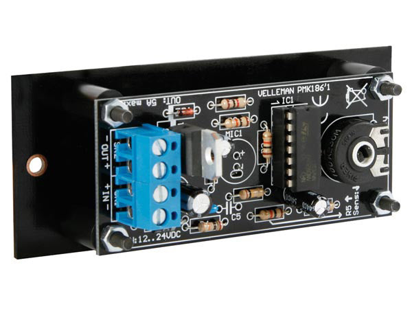 lichtorgel 12-24VDC 5A 10 x 4 cm zwart