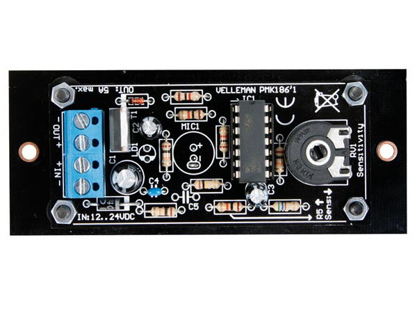 lichtorgel 12-24VDC 5A 10 x 4 cm zwart
