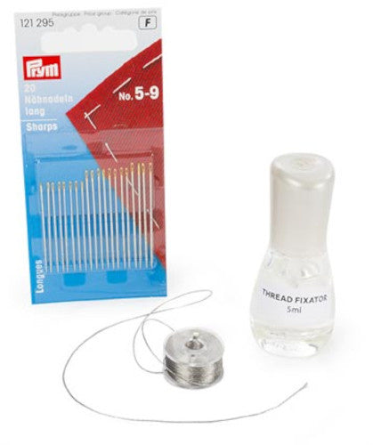 naaikit BrightDots 5 ml staal blauw/rood 22-delig