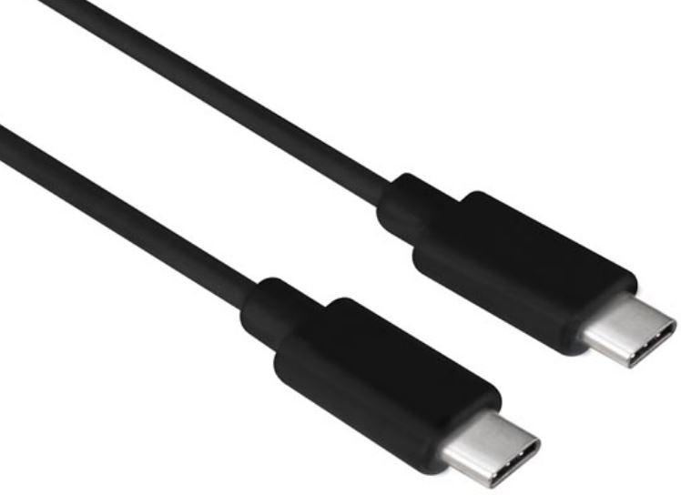 oplaadkabel USB-C 1 meter nikkel zwart