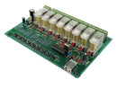 relaiskaart USB 8-kanaals 16A 16 x 10,7 cm staal groen