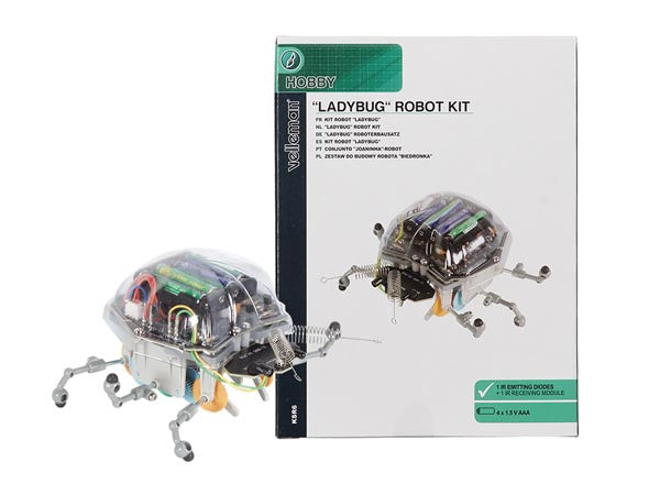 robot Ladybug 12 x 15 x 8,5 cm zilver 78-delig