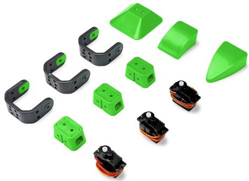 servopoot Allbot rubber groen/grijs 12-delig