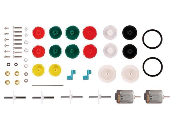 twinmotorpakket 3 VDC 1:60 wit 8-delig