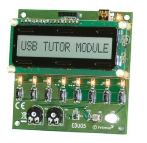 leermodule USB 7,5 x 7,5 cm groen 25-delig