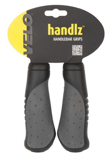 Handvatset Velo Ergogel D2 135/135mm met gelvulling - zwart/grijs