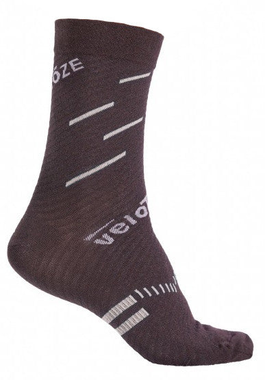 fietssokken Compression merinowol zwart maat S/M