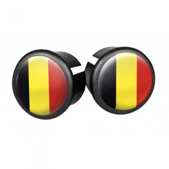 stuurdoppen België 20 mm geel/zwart/rood
