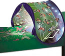 speeltent met leeslamp voetbal 125 cm nylon groen/blauw