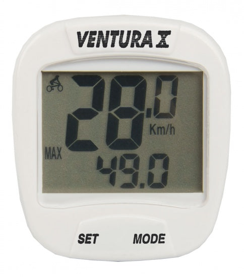 Fietscomputer Ventura X  10-funkties - wit