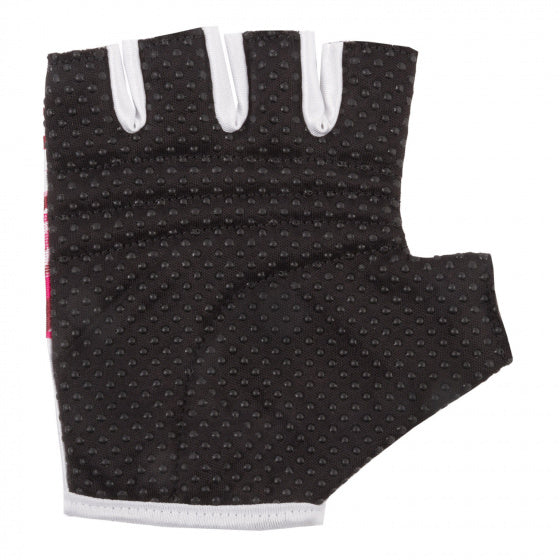 fietshandschoenen hond polyester roze/wit maat XS