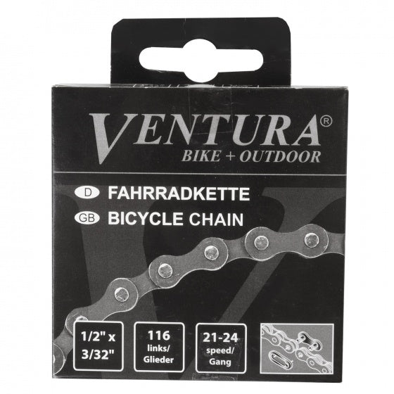 Ketting 8 speed Ventura 1/2 x 3/32" 116 schakels - inclusief sluitschakel