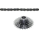 Power set cassette + ketting 7S 12-28T zilver