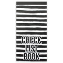 checklistbook Zepp strepen 10 x 20 cm papier zwart/wit