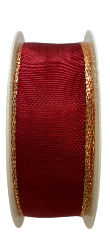 decoratieband unisex 2 meter rood/goud