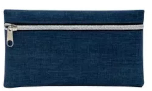 etui 21,5 x 12 cm denim donkerblauw