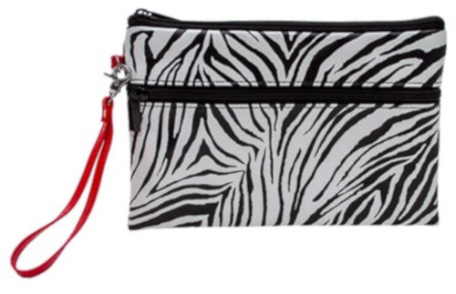 etui Wild Thing zebra junior 23 x 15 cm rood/zwart/wit