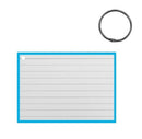 Flashcards A7 Blauw incl. clipring 50 Vellen