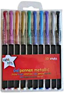 gelpennen metallic 10 stuks