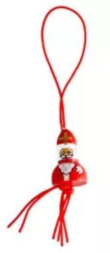gelukspoppetje Sinterklaas hout rood 100 stuks